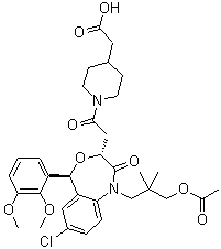 拉帕司他乙酸酯分子结构 (CAS 189060-13-7)