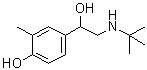 structure of CAS# 18910-68-4, alpha-[[(1,1-Dimethylethyl)amino]methyl]-4-hydroxy-3-methylbenzenemethanol