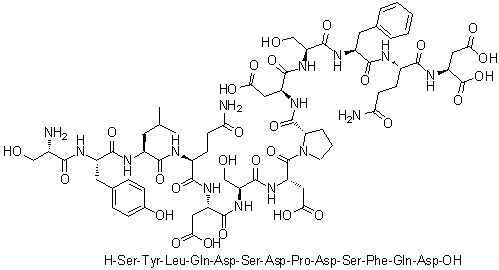 CAS 登录号：189170-01-2, L-丝氨酰-L-酪氨酰-L-亮氨酰-L-谷氨酰胺酰-L-alpha-天冬氨酰-L-丝氨酰-L-alpha-天冬氨酰-L-脯氨酰-L-alpha-天冬氨酰-L-丝氨酰-L-苯丙氨酰-L-谷氨酰胺酰-L-天冬氨酸