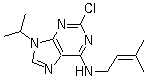 CAS # 189232-32-4, 2-Chloro-N-(3-methyl-2-buten-1-yl)-9-(1-methylethyl)-9H-purin-6-amine