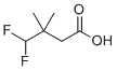4,4-二氟-3,3-二甲基丁酸分子结构 (CAS 1892397-17-9)