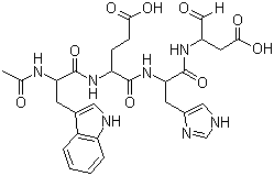 乙酰基-色氨酰-谷氨酰-组氨酰-天冬氨醛分子结构 (CAS 189275-71-6)