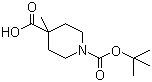1-Boc-4-甲基-4-哌啶甲酸分子结构 (CAS 189321-63-9)