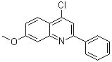 structure of CAS# 189816-05-5, 4-Chloro-7-methoxy-2-(phenyl)quinoline