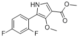 5-(2,4-二氟苯基)-4-甲氧基-1H-吡咯-3-羧酸甲酯分子结构 (CAS 1902955-29-6)