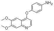 4-[(6,7-二甲氧基喹啉-4-基)氧基]苯胺分子结构 (CAS 190728-25-7)