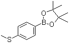 4-甲硫基苯基硼酸嚬哪醇酯分子结构 (CAS 190788-58-0)