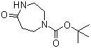 1-Boc-1,4-二氮杂-5-环庚酮分子结构 (CAS 190900-21-1)