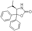 (R)-(+)-4-异丙基-5,5-二苯基-2-恶唑烷酮分子结构 (CAS 191090-32-1)