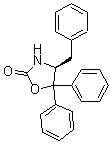(4S)-4-苄基-5,5-二苯基-2-恶唑烷酮分子结构 (CAS 191090-38-7)
