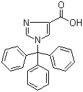 1-三苯甲基-1H-咪唑-4-羧酸分子结构 (CAS 191103-80-7)