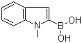 1-甲基吲哚-2-硼酸分子结构 (CAS 191162-40-0)