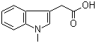 structure of CAS# 1912-48-7, 1-甲基吲哚-3-乙酸