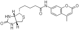 CAS 登录号：191223-35-5, N-D-生物素-7-氨基-4-甲基香豆素