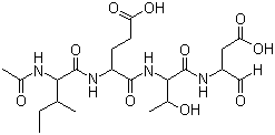 乙酰基-异亮氨酰-谷氨酰-苏氨酰-天冬氨醛分子结构 (CAS 191338-86-0)