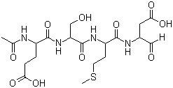 乙酰基-谷氨酰-丝氨酰-蛋氨酰-天冬氨醛分子结构 (CAS 191338-87-1)