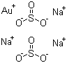 二亚硫酸金(I)三钠分子结构 (CAS 19153-98-1)