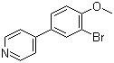 structure of CAS# 191602-60-5, 4-(3-溴-4-甲氧基苯基)吡啶