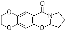 structure of CAS# 191744-13-5, 2,3,6a,7,8,9-Hexahydro-11H-1,4-dioxino[2,3-g]pyrrolo[2,1-b][1,3]benzoxazin-11-one
