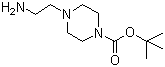 4-(2-氨基乙基)哌嗪-1-甲酸叔丁酯分子结构 (CAS 192130-34-0)
