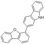 2-(二苯并[b,d]呋喃-4-基)-9H-咔唑分子结构 (CAS 1922121-95-6)