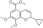 2-环丙基-7,8-二甲氧基-2H-苯并吡喃-5-甲酸甲酯分子结构 (CAS 192315-05-2)