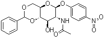 CAS # 19234-58-3, p-Nitrophenyl 2-acetamido-4,6-O-benzylidene-2-deoxy-beta-D-glucopyranoside