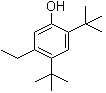 CAS # 19245-41-1, 2,4-Bis(1,1-dimethylethyl)-5-ethylphenol, 2,4-Di-tert-butyl-5-ethylphenol