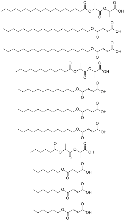 2-(2-月桂酰氧基丙酰氧基)丙酸分子结构 (CAS 1927969-11-6)