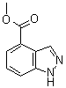 1H-吲唑-4-羧酸甲酯分子结构 (CAS 192945-49-6)