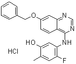 structure of CAS# 193000-39-4, 5-[(7-苄氧基喹唑啉-4-基)氨基]-4-氟-2-甲基苯酚盐酸盐