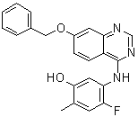 4-氟-2-甲基-5-[[7-(苯基甲氧基)-4-喹唑啉基]氨基]苯酚分子结构 (CAS 193001-14-8)