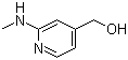 2-(甲氨基)-4-吡啶甲醇分子结构 (CAS 193001-42-2)