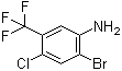 2-溴-4-氯-5-(三氟甲基)苯胺分子结构 (CAS 193090-44-7)