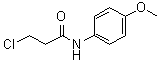 structure of CAS# 19313-87-2, 3-氯-N-(4-甲氧基苯基)丙酰胺