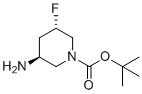 structure of CAS# 1932056-72-8, tert-butyl (3S,5S)-3-amino-5-fluoropiperidine-1-carboxylate