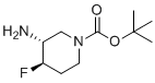 structure of CAS# 1932499-00-7, (3r,4r)-Rel-3-氨基-1-叔丁氧羰基-4-氟哌啶