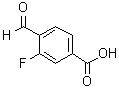 structure of CAS# 193290-80-1, 3-Fluoro-4-formylbenzoic acid