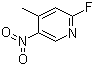 structure of CAS# 19346-47-5, 2-氟-4-甲基-5-硝基吡啶