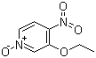 3-乙氧基-4-硝基吡啶 1-氧化物分子结构 (CAS 19349-73-6)