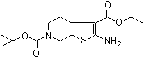 structure of CAS# 193537-14-3, 2-氨基-4,7-二氢-5H-噻吩并[2,3-c]吡啶-3,6-二甲酸 6-叔丁酯 3-乙酯