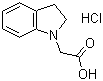 2,3-二氢-1H-吲哚-1-基乙酸盐酸盐分子结构 (CAS 193544-62-6)