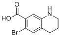 6-溴-1,2,3,4-四氢-7-喹啉羧酸分子结构 (CAS 1936685-63-0)