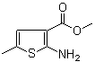 2-氨基-5-甲基噻吩-3-羧酸甲酯分子结构 (CAS 19369-53-0)