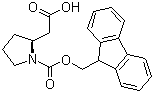 Fmoc-L-beta-高脯氨酸分子结构 (CAS 193693-60-6)