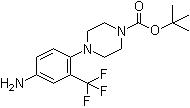 structure of CAS# 193902-87-3, 4-(4-氨基-2-三氟甲基苯基)哌嗪-1-羧酸叔丁酯