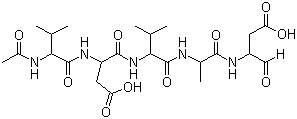 乙酰基-缬氨酰-天冬氨酰-缬氨酰-丙氨酰-天冬氨醛分子结构 (CAS 194022-51-0)