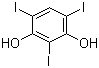 structure of CAS# 19403-92-0, 2,4,6-三碘间苯二酚