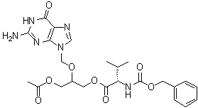 CAS 登录号：194159-22-3, N-[(苯基甲氧基)羰基]-L-缬氨酸 3-(乙酰氧基)-2-[(2-氨基-1,6-二氢-6-氧代-9H-嘌呤-9-基)甲氧基]丙基酯