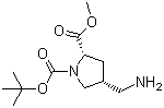 CAS # 194163-92-3, (2S,4R)-4-(Aminomethyl)-1,2-pyrrolidinedicarboxylic acid 1-(tert-butyl) 2-methyl ester